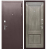 Дверь метал. Тайга 9см Серый клен (960 R)